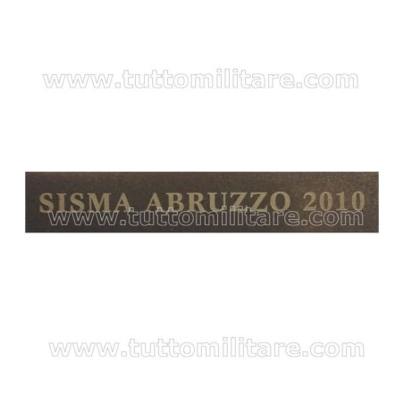 Fascetta Metallo SISMA ABRUZZO 2010
