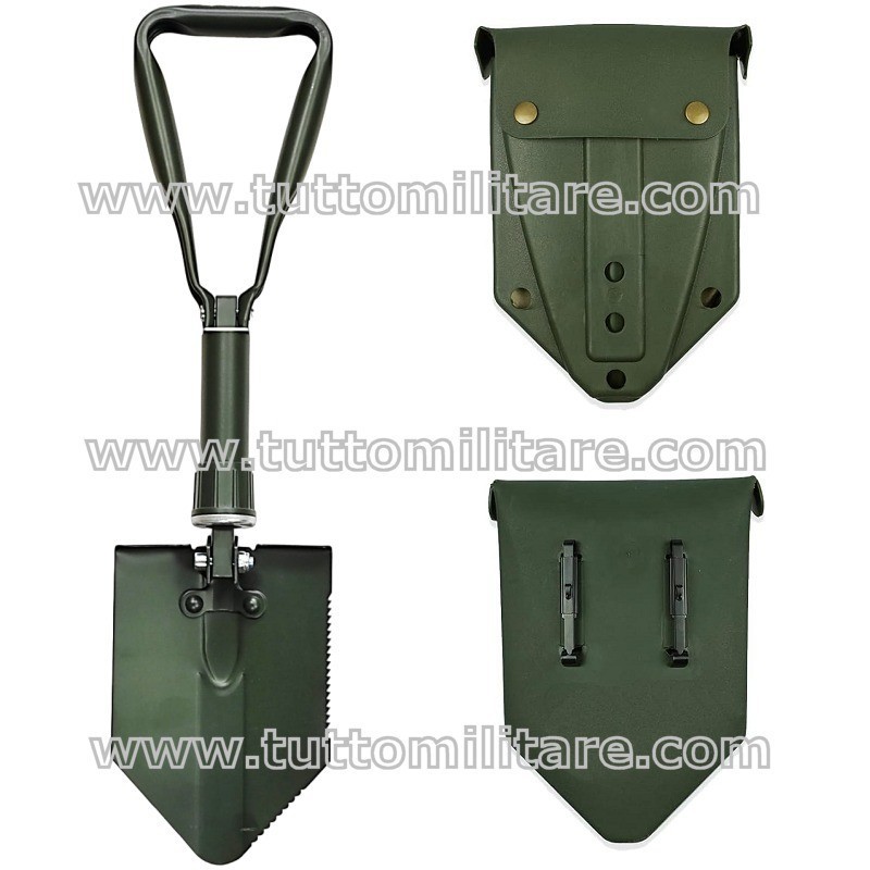 Pala Badile Militare Pieghevole con Custodia