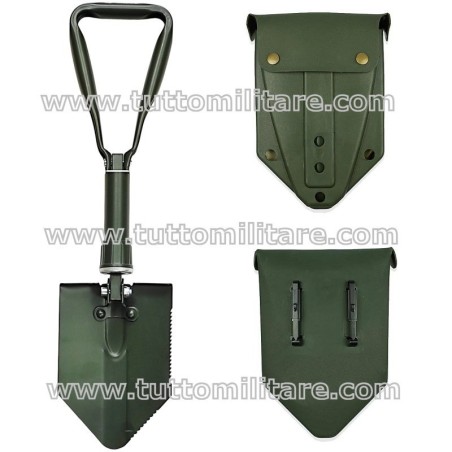 Pala Badile Militare Pieghevole con Custodia