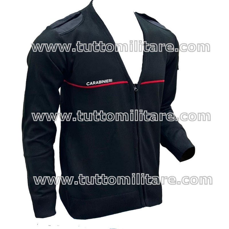 Maglioncino Carabinieri con Zip Intera Uso Ufficio