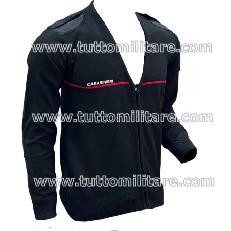 Maglioncino Carabinieri con Zip Intera Uso Ufficio