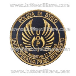 Patch Ricamato U.O.P.I. Unità Operativa Primo Intervento Polizia di Stato