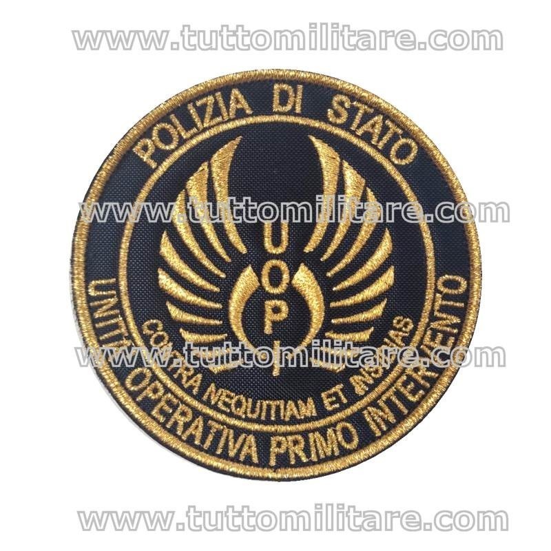 Patch Ricamato U.O.P.I. Unità Operativa Primo Intervento Polizia di Stato