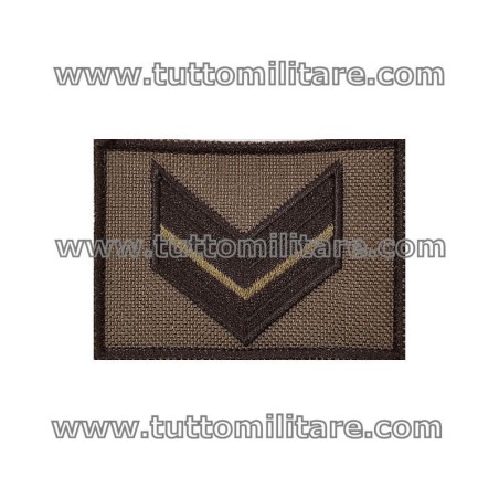 Grado Velcro Caporale VFP 1 per la Polo Esercito o Maglietta Verde Oliva