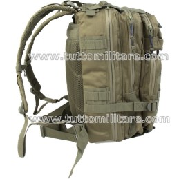 Vista Laterale Zaino Tattico Patrol Molle Verde Oliva