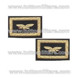Travette Ricamate su Nero Ufficiale Inferiore Aeronautica Militare Ruolo Naviganti