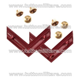 Retro Gradi in Metallo da Scelto Carabinieri o Guardia di Finanza con attacco posteriore con viti