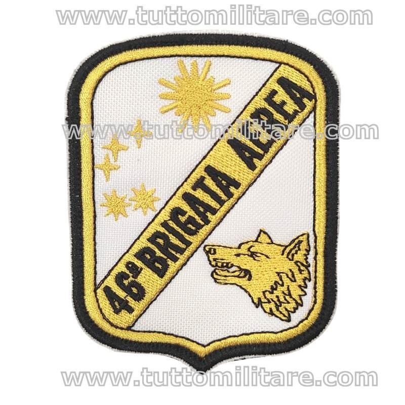 Patch ricamata con velcro posteriore 46^ Brigata Aerea dell'Aeronautica Militare