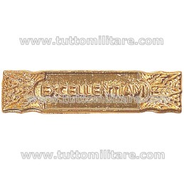 Fascetta dorata EXCELLENTIAM apposta sul Nastro della Croce di Anzianità ed Eccellenza 1^ Classe 50 Anni Croce Rossa