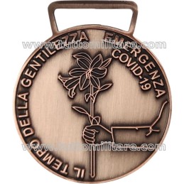 Fronte Medaglia Bronzo Il Tempo della Gentilezza CRI Modello Extra
