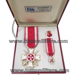 Cofanetto Cavaliere Merito Melitense con Spade SMOM