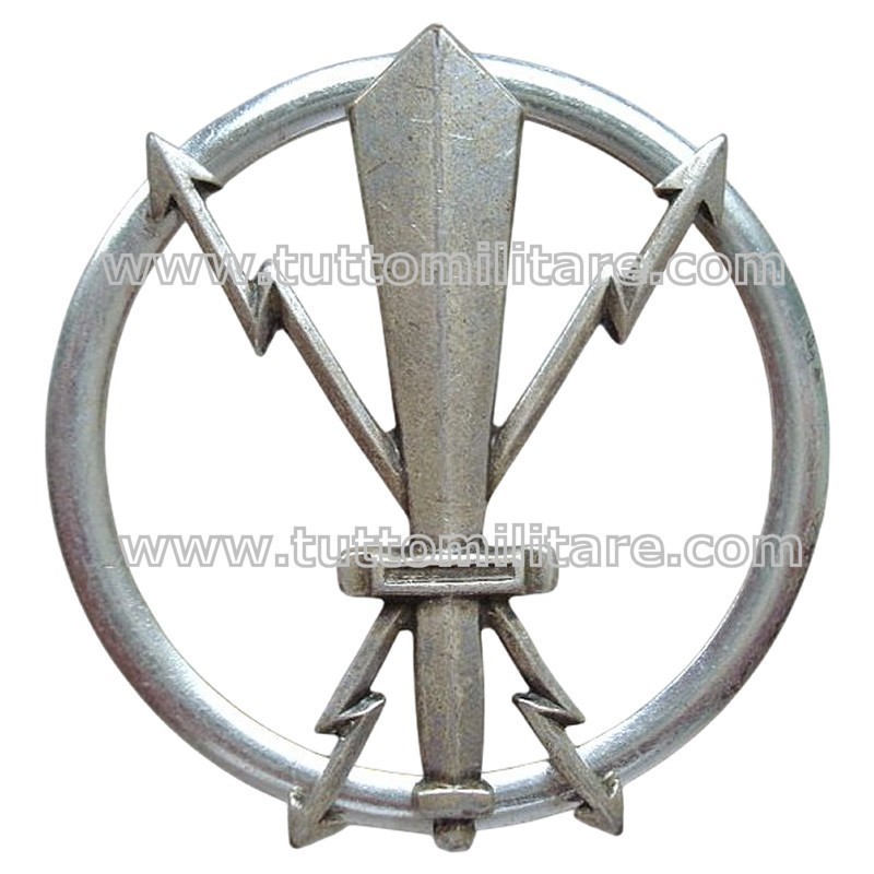 Fregio in Metallo da Basco Brigata RISTA IEW - Guerra Elettronica - Cyber