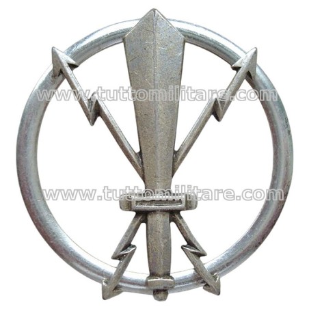 Fregio in Metallo da Basco Brigata RISTA IEW - Guerra Elettronica - Cyber