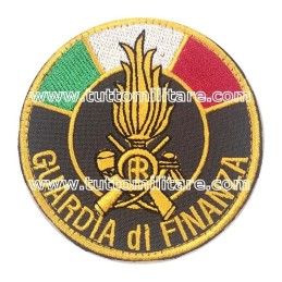 Patch ricamato tondo Guardia di Finanza con velcro posteriore