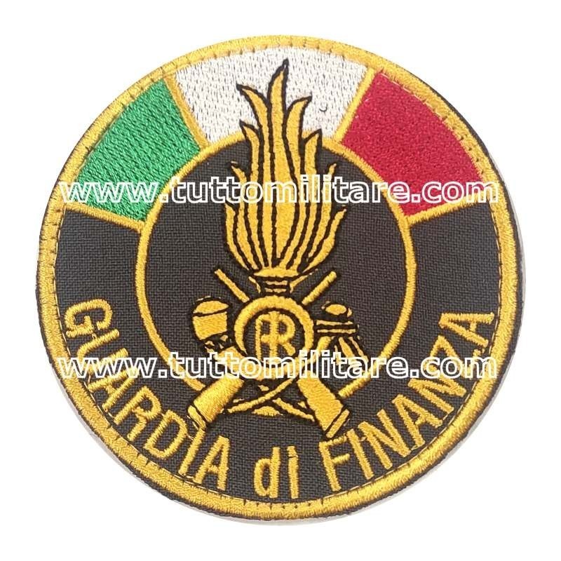 Patch ricamato tondo Guardia di Finanza con velcro posteriore