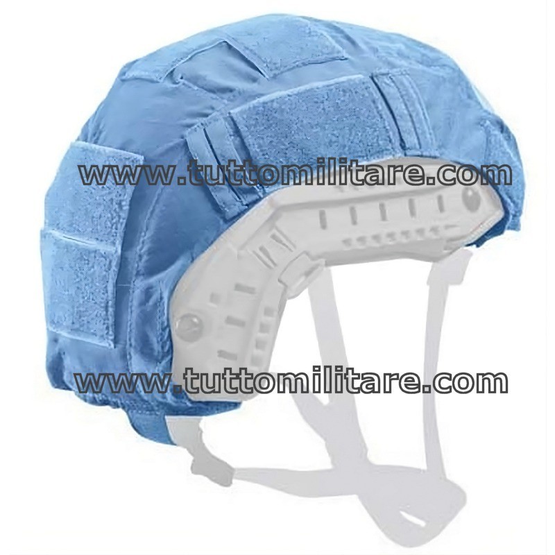 Telino Copri Calotta ONU per Elmetto Militare FAST