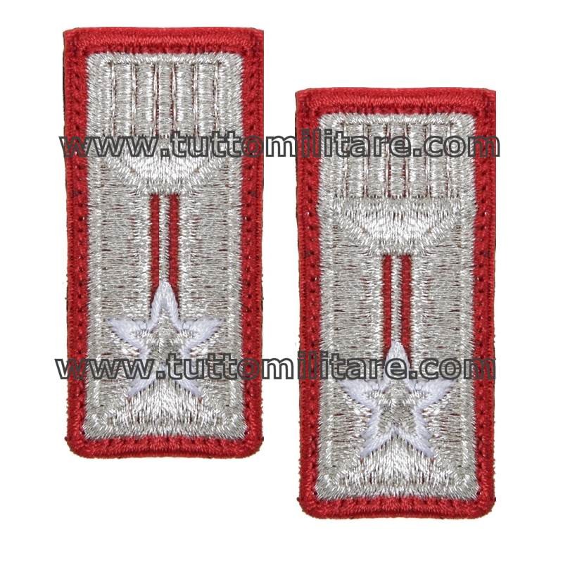 Coppia di Alamari Ricamati per la Polo Carabinieri con velcro posteriore