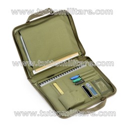 Dettaglio Interno Borsa Tactical Porta Documenti OD Olive Drab Verde