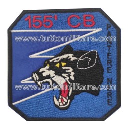 Patch ricamato con velcro posteriore 155° Gruppo CB Pantere Nere