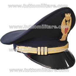 Vista Laterale del Berretto Maschile Commissario Polizia di Stato