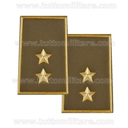 Tubolari in Plastica su Kaki da Tenente Esercito per Camicia e/o Maglione