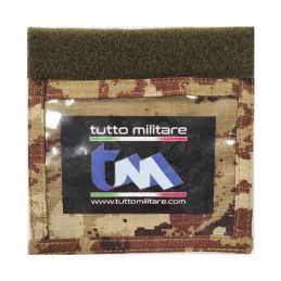 Porta Badge Militare Vegetato ID Pouch con Velcro