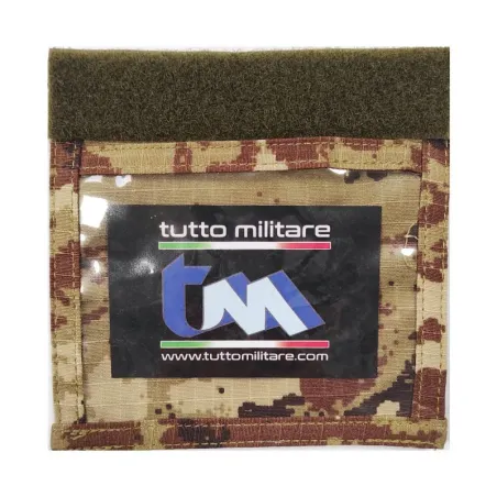 Porta Badge Militare Vegetato ID Pouch con Velcro