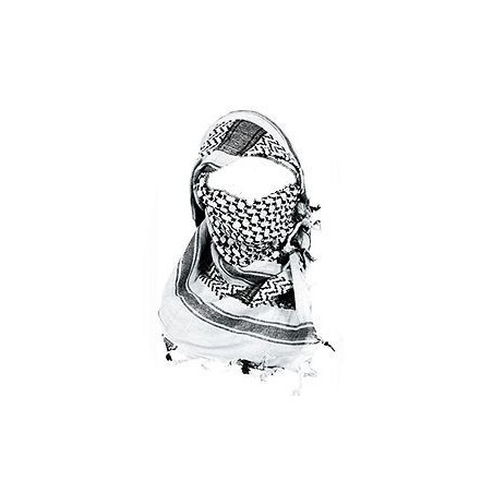 Shemag Kefiah Bianco Nero