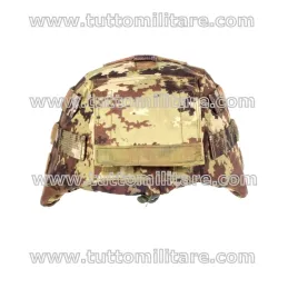 Vista Anteriore del Telino Copri Elmetto Mission GEN. II SBB Vegetato