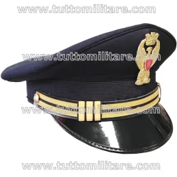 Vista Laterale Berretto Maschile Sovrintendente Capo Polizia di Stato