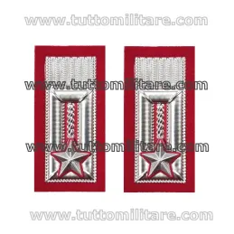 Alamari Plastica Luogotenente CC Tuta OP Carabinieri con Velcro Posteriore