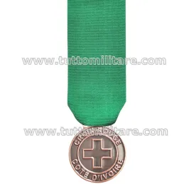 Dettaglio della Medaglia Croce Rossa Costa d'Avorio  - Croix Rouge de Cote d'Ivoire