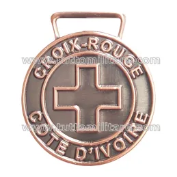 Fronte della Medaglia Croce Rossa Costa d'Avorio  - Croix Rouge de Cote d'Ivoire
