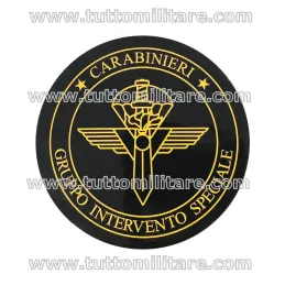 Patch Gommato GIS Gruppo Inteventi Speciali Carabinieri con Velcro Posteriore