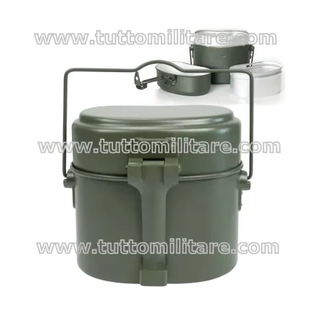 Gavetta Alluminio Verde Oliva - Set 3 pezzi