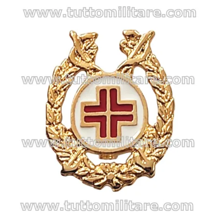 Distintivo Metallo Smaltato Farmacista con Attacco Posteriore a Spilla