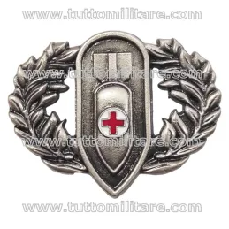 Military Red Cross Mine Risk Operator Badge