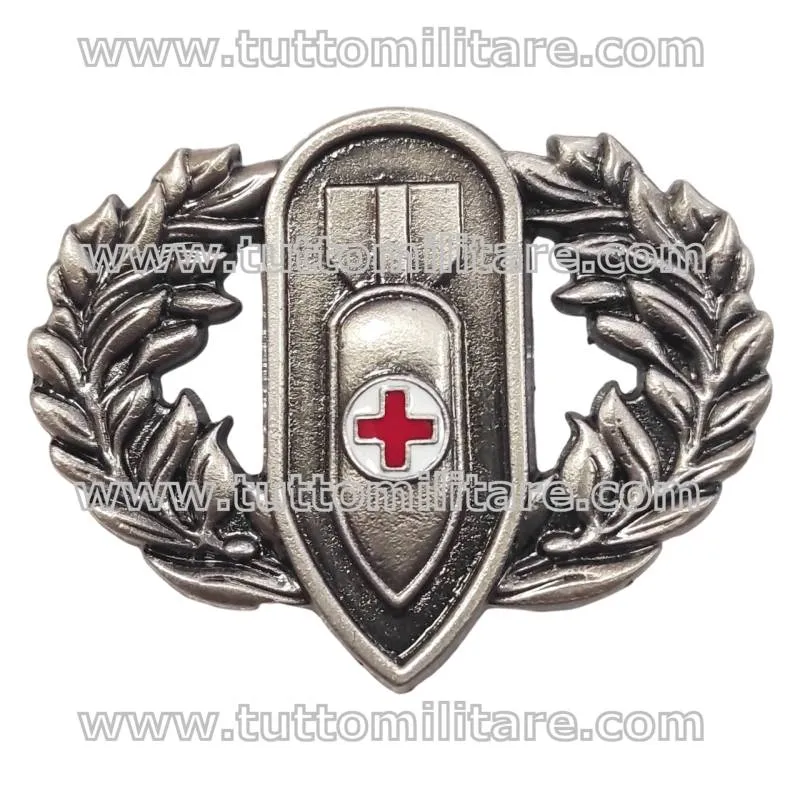 Military Red Cross Mine Risk Operator Badge