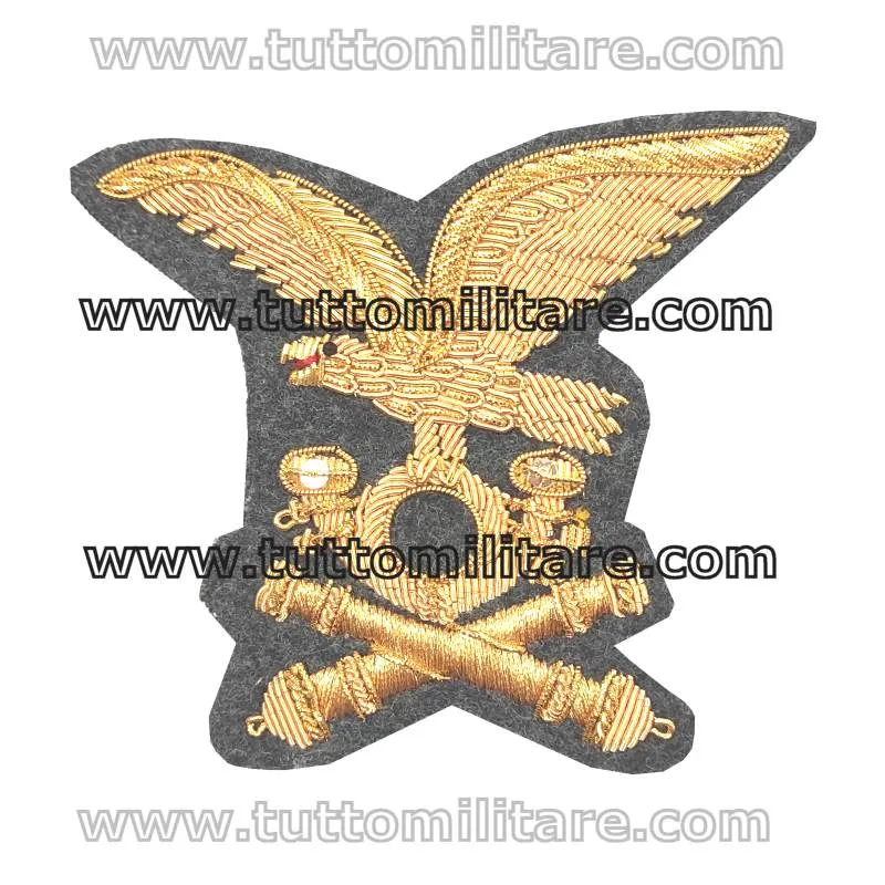 Gold Alpine Artillery Badge for Alpini Hat Model EXTRA