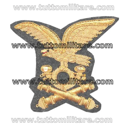 Gold Alpine Artillery Badge for Alpini Hat Model EXTRA