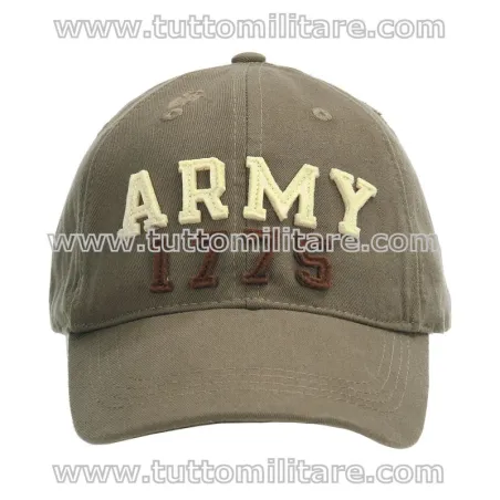 Cappellino Baseball Army 1775 Stone Washed