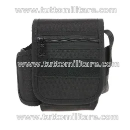 Immagine Frontale del Borsetto Multiuso Nero in Cordura Termoformata Art. 2G66N Vega Holster