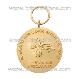 Retro della Medaglia d'Oro al Merito Lunga Attività di Volo Personale Specialista Carabinieri