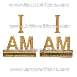 Distintivi Gradi Metallo Allievo Maresciallo 1° Anno