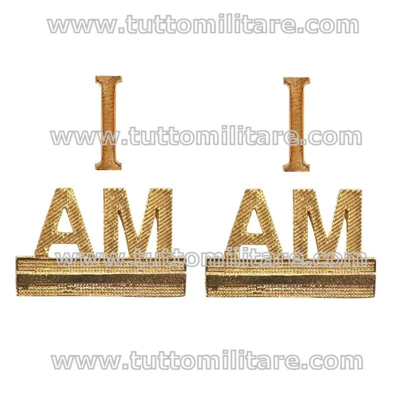 Distintivi Gradi Metallo Allievo Maresciallo 1° Anno