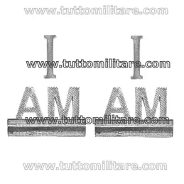 Distintivi Metallo Gradi Allievo Maresciallo Carabinieri 1° Anno