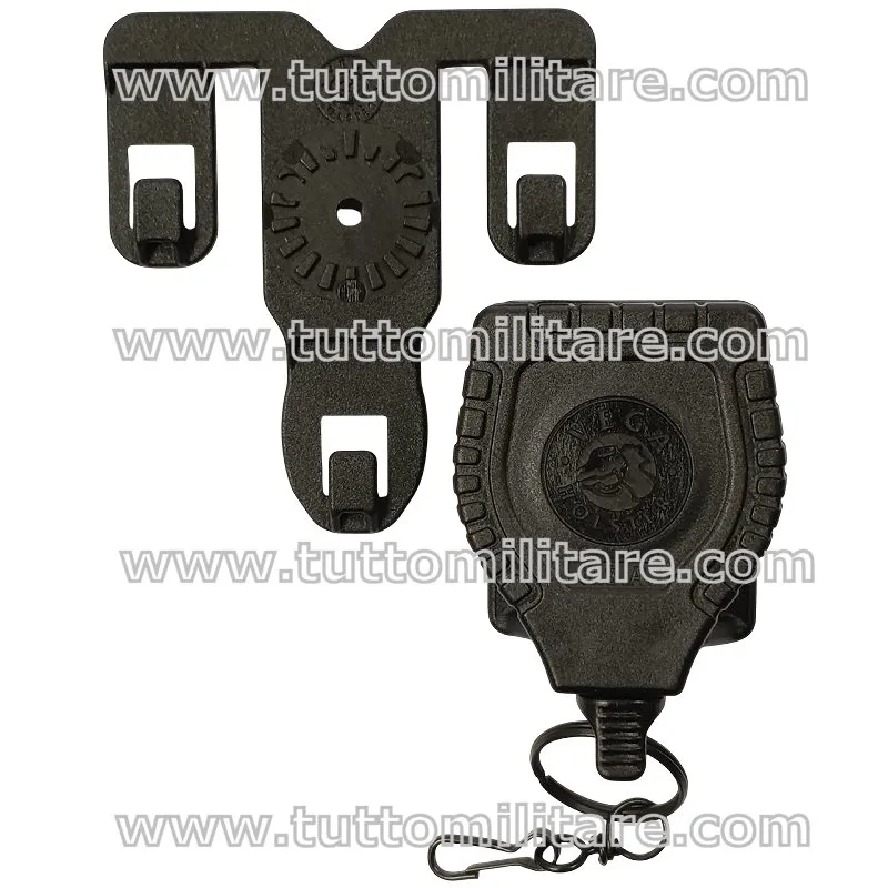 Art. 8V31N Porta Chiavi Accessori Correggiolo Retrattile con Supporto per Cinturone