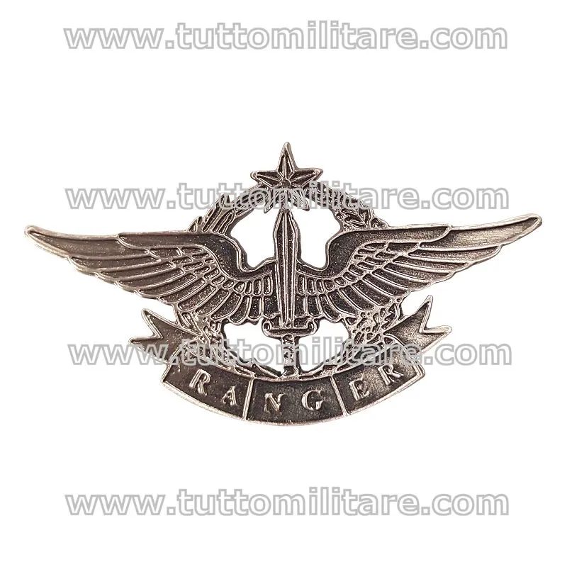 Distintivo Metallo Oscurato Brevetto Ranger
