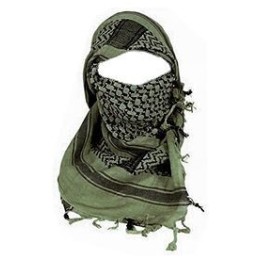 Shemag Kefiah Verde Nero