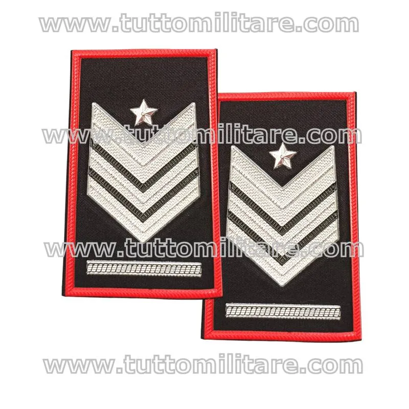 Tubolari Neri per Camicia o Maglione Brigadiere Capo Qualifica Speciale Carabinieri